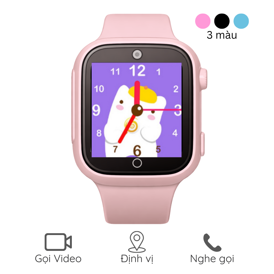 INEXT Y63 - Đồng Hồ Thông Minh Trẻ Em INEXT Y63 - Lắp SIM 4G Đàm Thoại 2 Chiều, Gọi Video Call, Định Vị